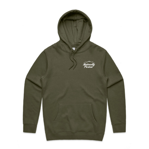 Nationally Parked Mid-Heavyweight Hoodie - Green