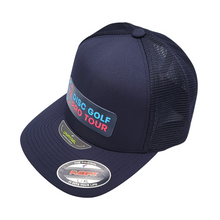 Load image into Gallery viewer, DGPT Bar Stamp Hat - Navy Flexfit Unipanel Trucker