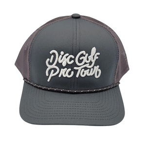 DGPT Script Hat - Graphite 3D Embroidered Snapback Trucker