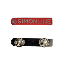 Load image into Gallery viewer, MVP Simon Line - Tag Logo Enamel Pin
