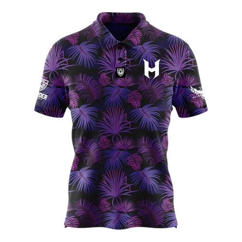 Wander Disc Golf - Holyn Handley 2024 - Men's Neon Floral Polo