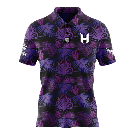 Wander Disc Golf - Holyn Handley 2024 - Men's Neon Floral Polo