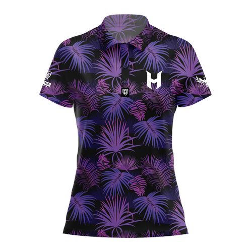 Wander Disc Golf - Holyn Handley 2024 - Women's Neon Floral Polo