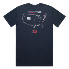 Load image into Gallery viewer, 2024 DGPT Tour Schedule - Classic Shirt - Navy