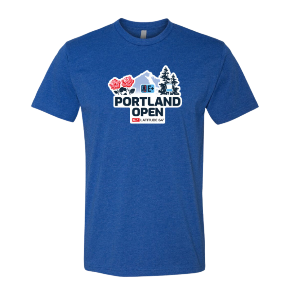 2023 Portland Open Tournament Shirt - Heather Royal Blue