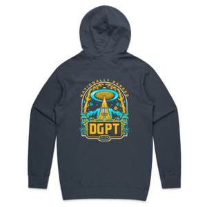 Galactically Parked Heavyweight Hoodie - Blue Gray