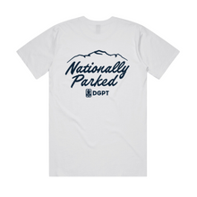 Load image into Gallery viewer, Nationally Parked Script - 100% Cotton T-Shirt - White