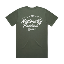 Load image into Gallery viewer, Nationally Parked Script - 100% Cotton T-Shirt - Green