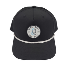 Load image into Gallery viewer, DGPT Pure Lines PVC Patch - Braided Rope Performance Hat - Black