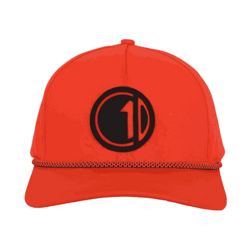 C1D - Perforated Rope Snapback Hat - Orange