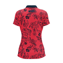 Load image into Gallery viewer, Diameter - Women&#39;s 2022 DGPT Coral Floral Polo (Large Floral Print)