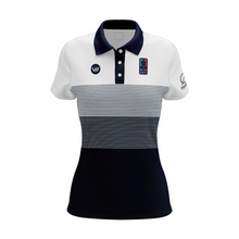 Load image into Gallery viewer, Diameter - Women&#39;s 2022 DGPT White/Navy Stripe Polo