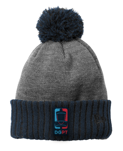 DGPT Shield Logo New Era Beanie (Navy/Grey)