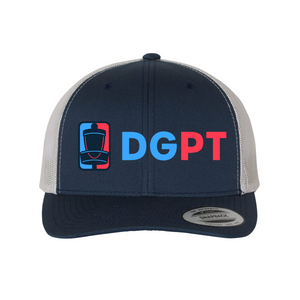 DGPT Bar Stamp Retro Trucker Hat - Navy/White