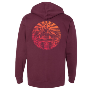 DGPT Nationally Parked - Midweight Hoodie - Maroon