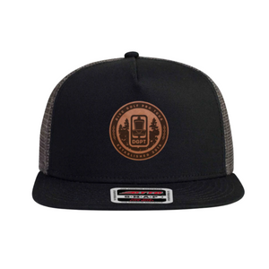 Founder's Seal - Black/Charcoal Flatbill Snapback Hat